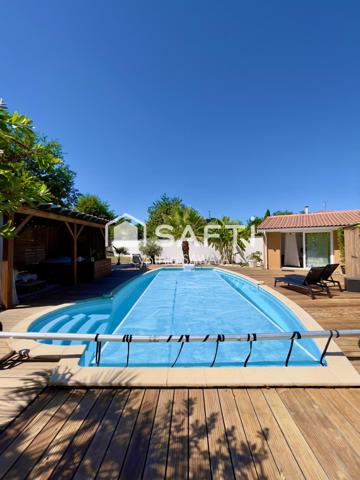 Superbe maison au calme sur belle parcelle avec piscine, garage, ateliers et dépendance T2