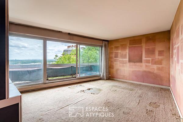 Appartement à réinventer avec vue dégagée et grand balcon filant