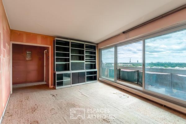 Appartement à réinventer avec vue dégagée et grand balcon filant