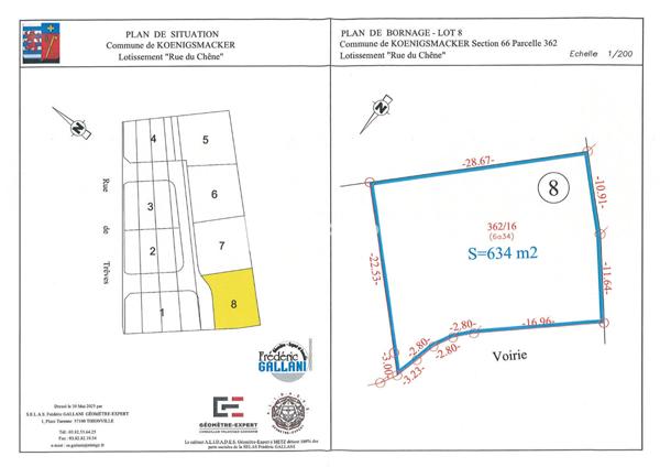 Achat terrain Kœnigsmacker - 634 m² - 184 000 €