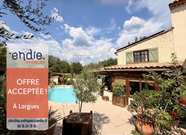 LORGUES Bastidon provençal T5 avec piscine