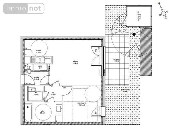 Achat - Appartement Bezannes 51430 2 pièces 52 m 2