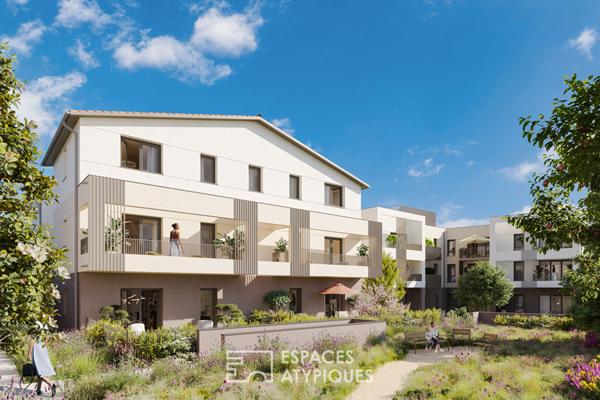 Appartement contemporain avec terrasse et jardin