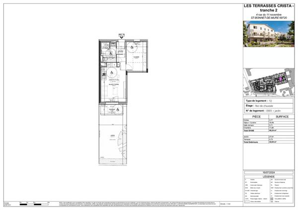 Appartement contemporain avec terrasse et jardin