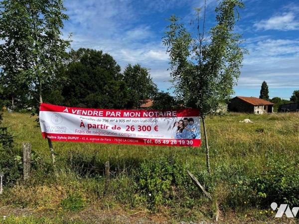 AIGONDIGNE, parcelle de terrain de 1555 m²