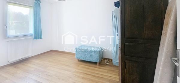 AUBIGNY-EN-ARTOIS – Maison plain-pied récente, 2 chambres, jardin et garage