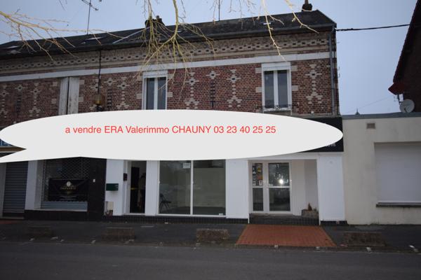 TERGNIER local commercial et appartement 210 m2