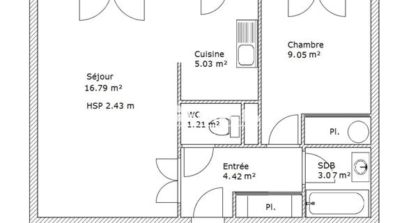 Location Appartement 2 pièces 39.57 m² - Les Pavillons-sous-bois 93320