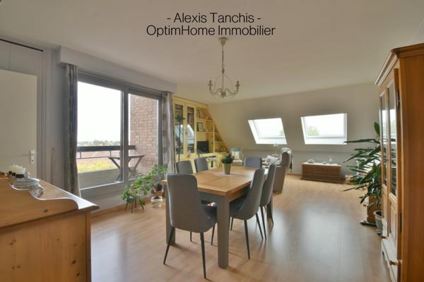 Linselles – Appartement T2 Lumineux / Dernier étage avec Garage & Cave