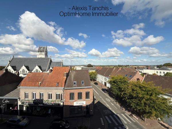 Linselles – Appartement T2 Lumineux / Dernier étage avec Garage & Cave