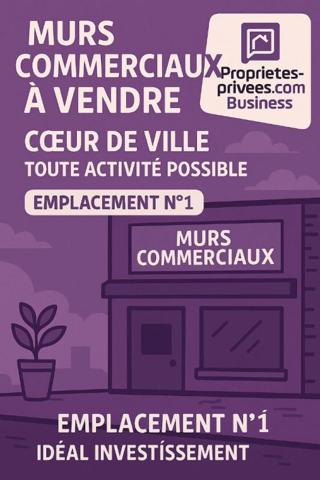 MURS COMMERCIAUX AVEC APPARTEMENT - CENTRE VILLE - 180M2