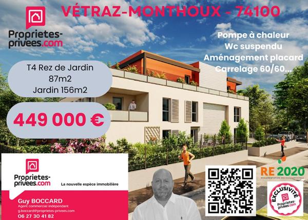 Appartement Vetraz Monthoux 4 pièce(s) 87.23 m2