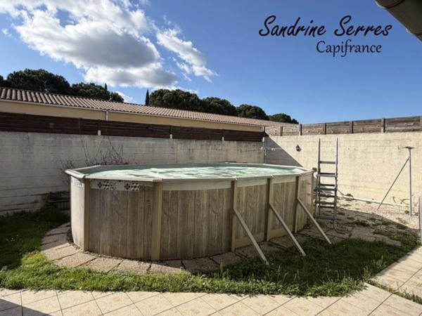 Maison plain-pied 114 m2 environ - 4 chambres - terrain 575 m2 - proche Limoux