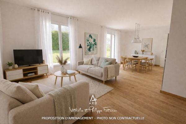 Maison 4 pièces 90m2 + garage 30m2 - terrain 550 m² – Fort potentiel