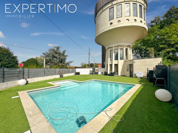 Trévoux (01600) BIEN ATYPIQUE – ANCIEN CHÂTEAU D’EAU ENTIÈREMENT RÉHABILITÉ – VUE PANORAMIQUE À 360° – TREVOUX