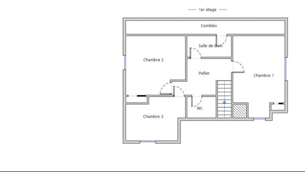 Maison familiale lumineuse - 3 ch + bureau -  Jardin 1200 m² - Bignoux