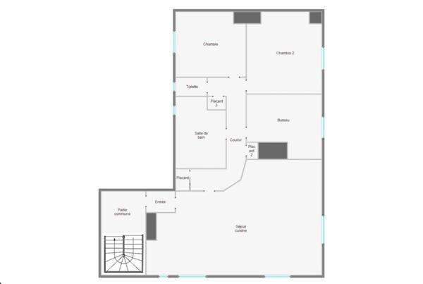37000 – TOURS – APPARTEMENT T4 – LUMINEUX – BALCON – CAVE – À 10 MINUTES À PIED DE LA GARE