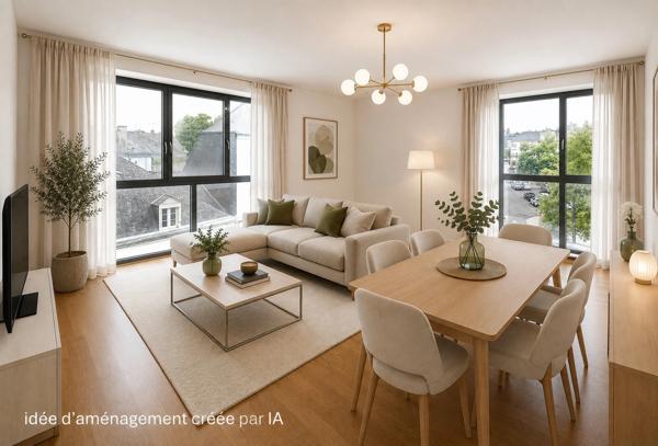 Appartement T4 lumineux de 80 m² – Plein centre-ville de Mayenne avec garage et cave
