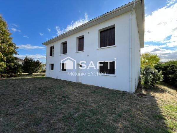 Maison de 113 m² habitables avec rez-de-jardin de même superficie – Terrain de 1 536 m² – La Rochefoucauld