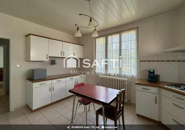 Maison de 113 m² habitables avec rez-de-jardin de même superficie – Terrain de 1 536 m² – La Rochefoucauld