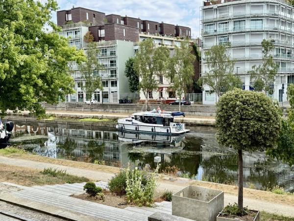 Rennes Mail Mitterrand, appartement T4 de 97 m² avec vue Vilaine, triple exposition et double garage