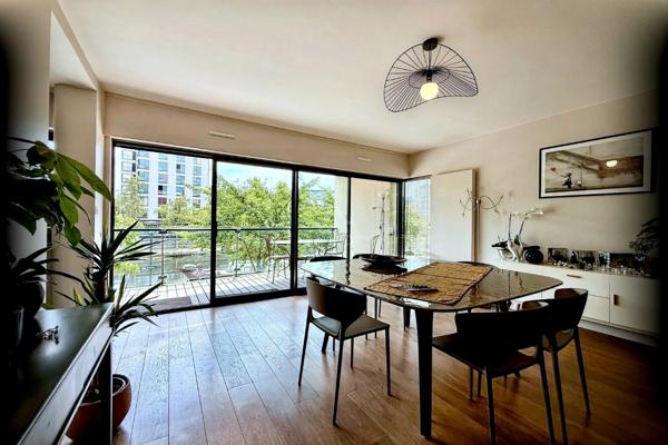 Rennes Mail Mitterrand, appartement T4 de 97 m² avec vue Vilaine, triple exposition et double garage