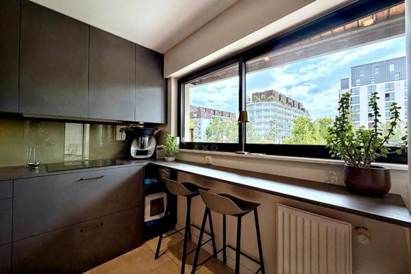 Rennes Mail Mitterrand, appartement T4 de 97 m² avec vue Vilaine, triple exposition et double garage