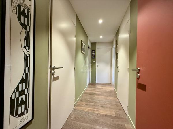 Rennes Mail Mitterrand, appartement T4 de 97 m² avec vue Vilaine, triple exposition et double garage