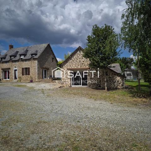 Propriété d’exception sur la commune d’Aron, à seulement 5 minutes de Mayenne