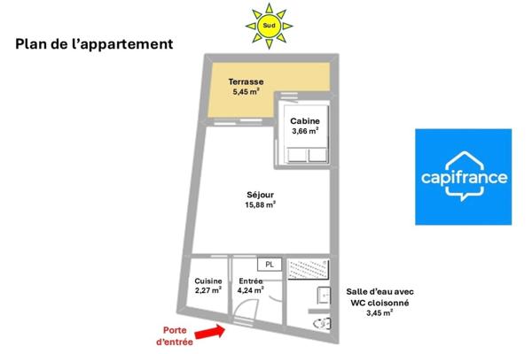Appartement Couchant proche plages et garage en option