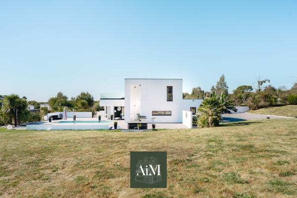 Maison contemporaine avec piscine à Meucon, aux portes de Vannes