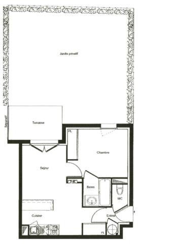 Appartement 2 pièces 32 m² VILLENEUVE SUR LOT - 47300