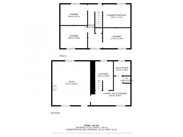 Maison à vendre 6 pièces 109 m² Saint-Georges-Nigremont