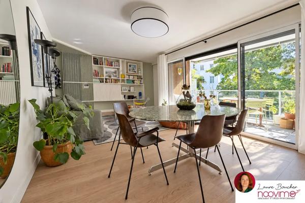 Nantes centre T3 74 m2 avec terrasse, garage et vue dégagé