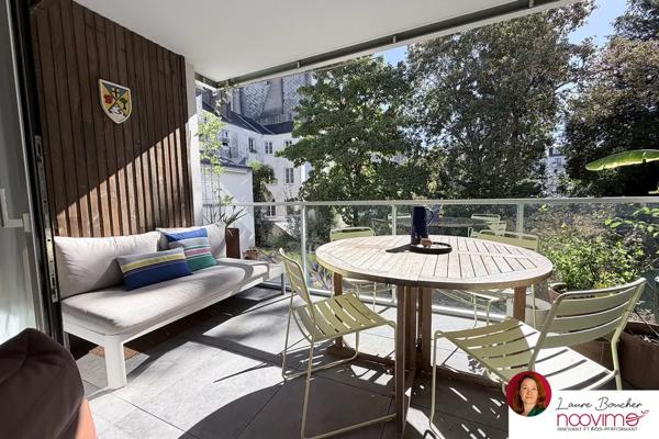Nantes centre T3 74 m2 avec terrasse, garage et vue dégagé