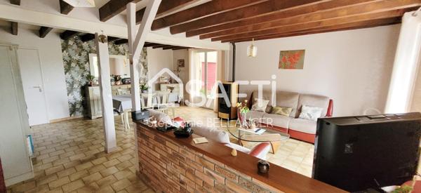 Maison 4 chambres, jardin, double garage