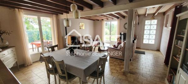 Maison 4 chambres, jardin, double garage