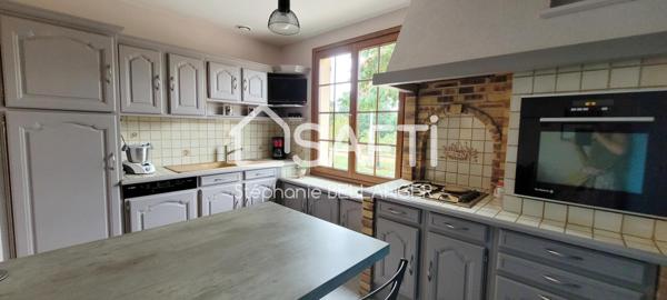 Maison 4 chambres, jardin, double garage