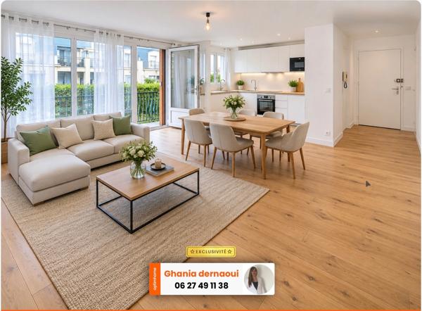 Appartement Coup de Cœur 70 m² – 3 pieces  – Parking – Cave – 3 Balcons – Le Perreux-sur-Marne
