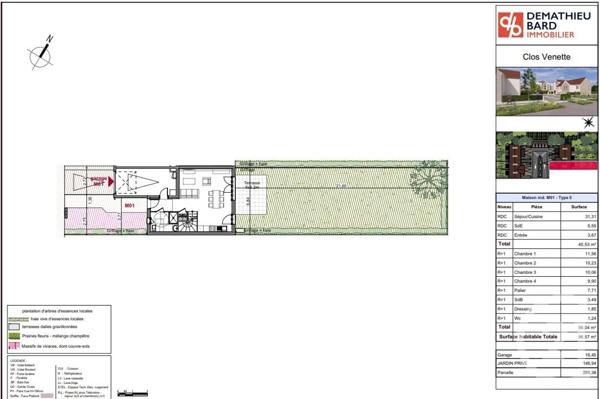 Maison à vendre  5 pièces - 96,57 m2 VENETTE - 60