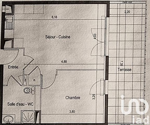 Appartement à vendre 2 pièces 43 m² Montpellier