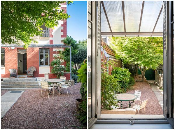 Maison avec jardin, garage et atelier