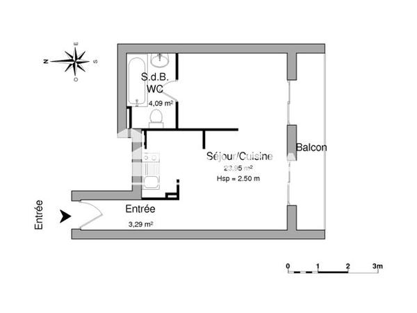 Location Studio 31.34 m² - 3/5 RUE DE L'ELYSEE Limoges 87000