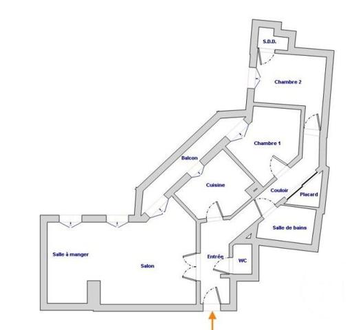 Appartement F4 à vendre  4 pièces - 74,12 m2 PARIS - 75014