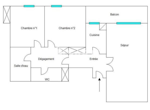 34000 QUARTIER ANTIGONE APPARTEMENT T3 AU DERNIER ÉTAGE AVEC VUE SUR LE PIC SAINT LOUP