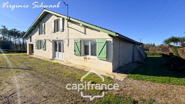 HABAS (40) MAISON LANDAISE RÉNOVÉE – 103 m² – TERRASSE SUD AVEC VUE PYRÉNÉES –TERRAIN 2000 m2