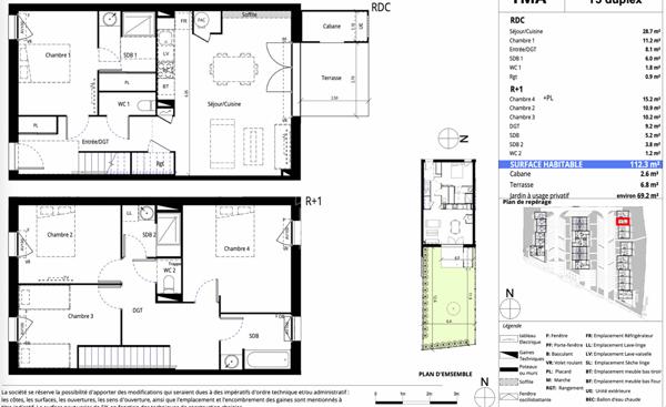Maison T5 au coeur de Messanges - 112m2