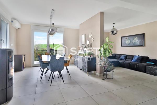 Maison individuelle de 136 m² habitable avec vue sur champs