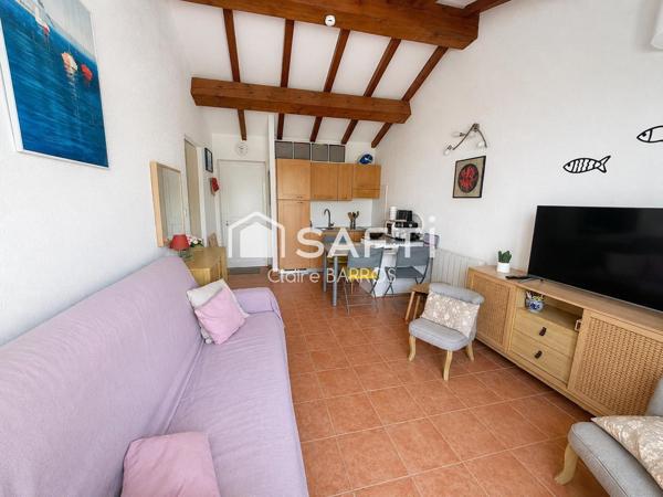 T2 avec vue mer et montagne, piscine, plage privée