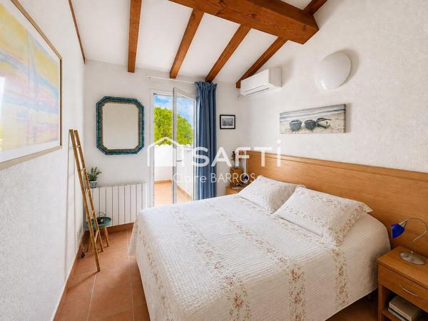 T2 avec vue mer et montagne, piscine, plage privée